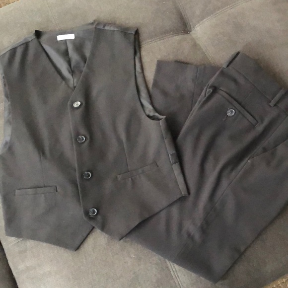 Calvin Klein boys dress pant vest set - Picture 1 of 6